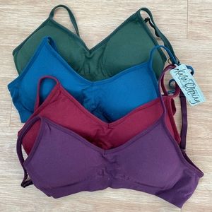 Kalon 4Pack Demi Padded Bralette Adjustable Straps